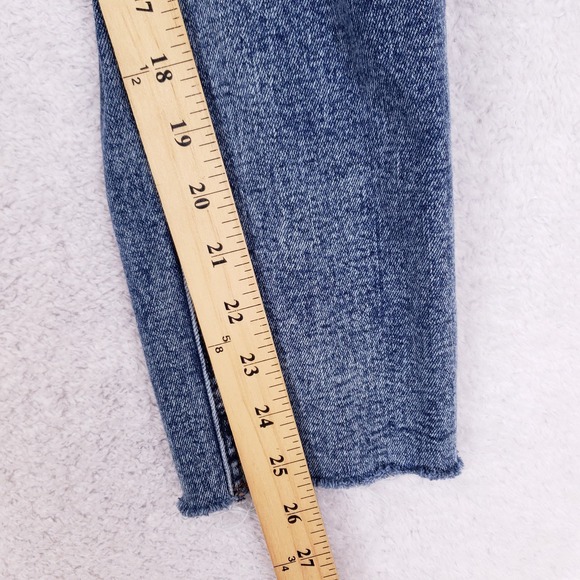 KUT From The Kloth Rachael Mom Jeans High Rise Womens 0 Blue Distressed - Picture 5 of 10